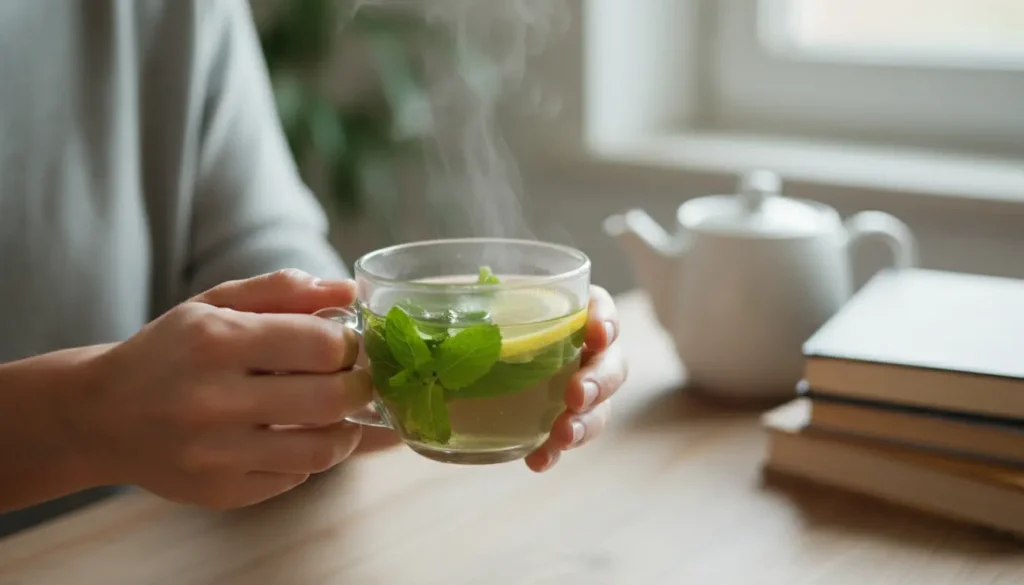 groene muntthee overbeharing