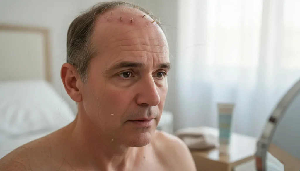 hoe lang na haartransplantatie vallen haren uit